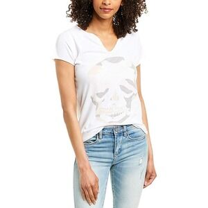 Zadig & Voltaire White Tunisien MC SkullTee Shirt Size XS